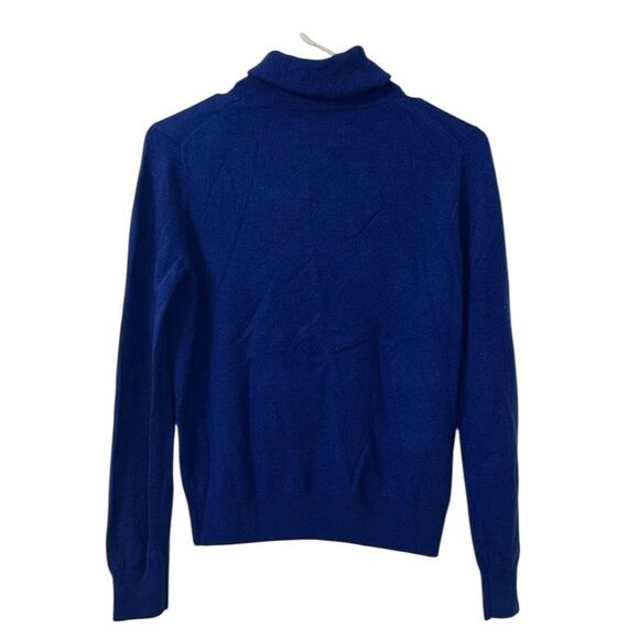 Piombo Blue Turtleneck Women’s Lana Wool Sweater(Size Small) - Picture 2 of 6